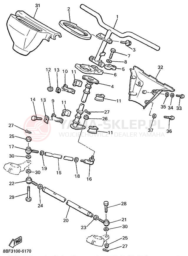 Schemat "Półki zawieszenia" do Yamaha PHAZER MOUNTAIN LITE PZ480STC