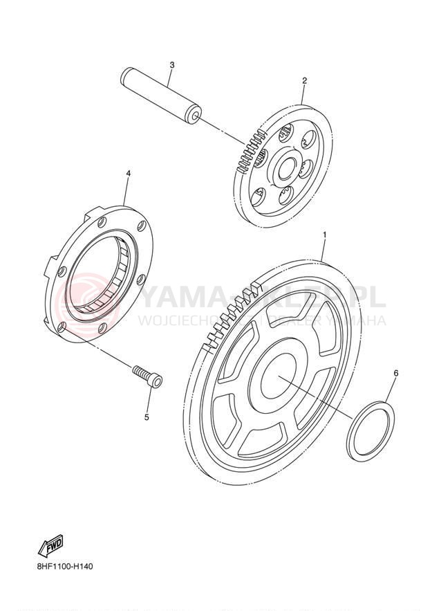 Schemat "rozrusznik" do Yamaha RS VECTOR LTX GT RS90LTGTAS