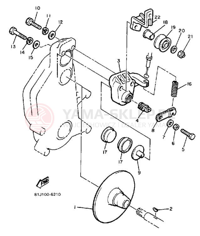 Schemat "hamulec" do Yamaha PHAZER PZ480L