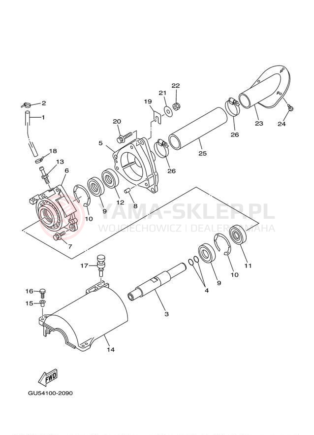 Schemat "JET UNIT" do Yamaha SUV1200 SV1200C