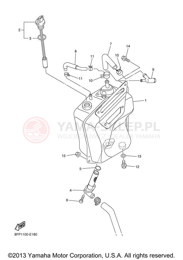 Schemat "Miska olejowa" do Yamaha APEX MTX RX10MTXL