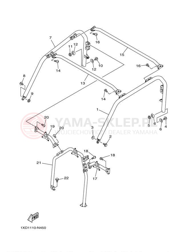 Schemat "GUARD" do Yamaha VIKING 700 YXM700DEL