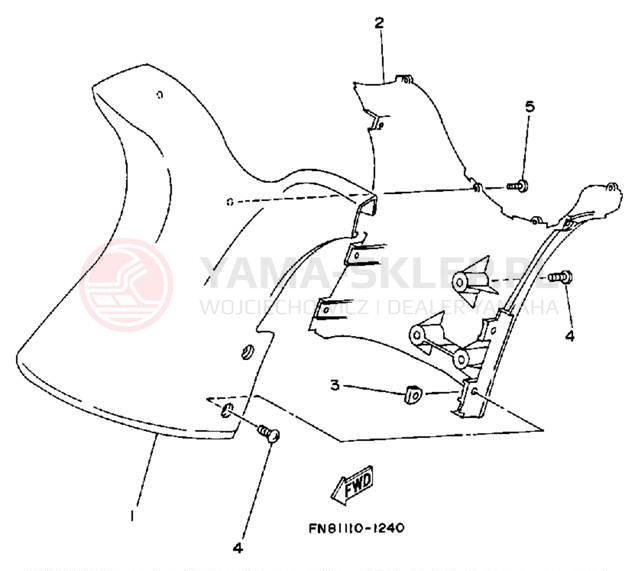 Schemat "Półki zawieszenia" do Yamaha WRB650P_61