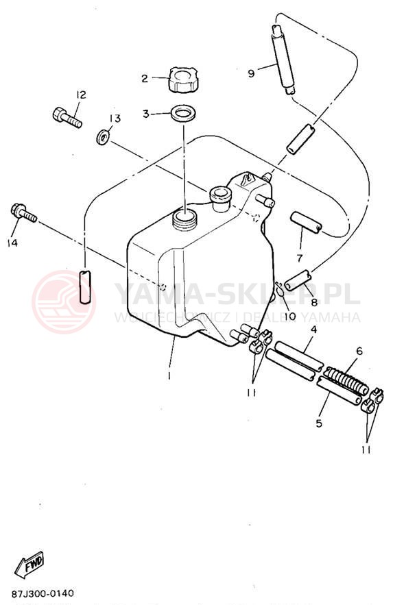 Schemat "Miska olejowa" do Yamaha PHAZER II PZ480V