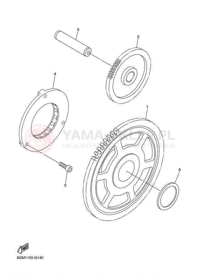 Schemat "rozrusznik" do Yamaha VK PRO VK10AW/VK10AB