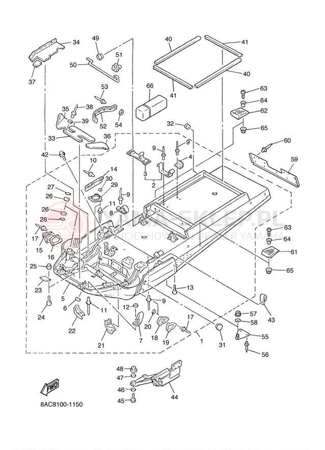 Schemat "rama" do Yamaha VK540 III VK540EJ