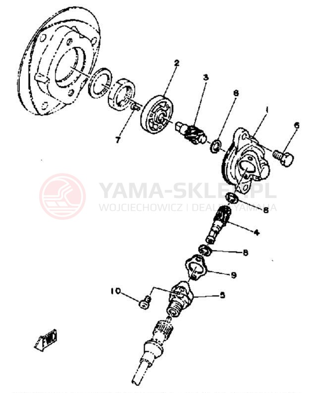 Schemat "licznik" do Yamaha EC540D