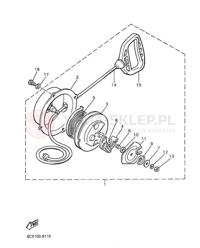 Schemat "rozrusznik" do Yamaha VENTURE TR VT480TRA
