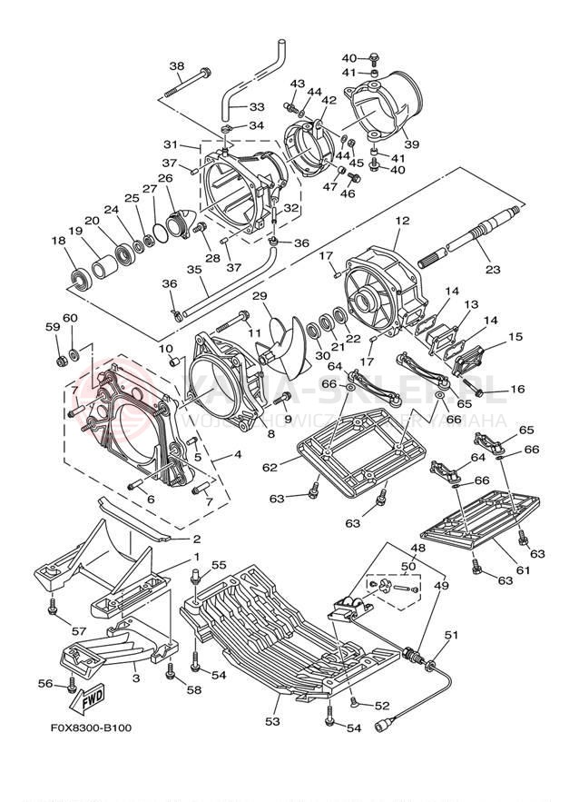 Schemat "JET UNIT" do Yamaha GP800R GP800AB