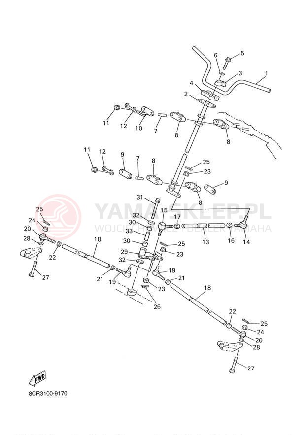 Schemat "Półki zawieszenia" do Yamaha SX500