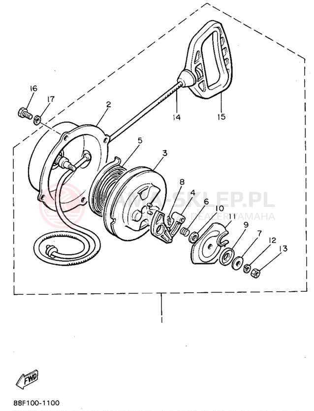 Schemat "rozrusznik" do Yamaha PHAZER II PZ480V