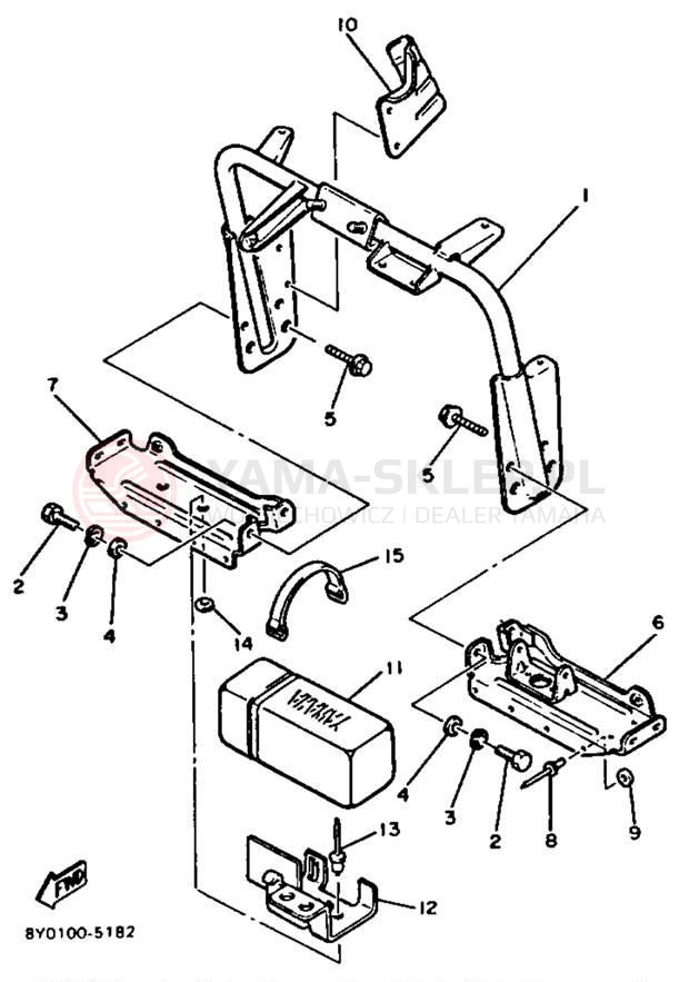Schemat "STEERING GATE" do Yamaha XL-V XL540P