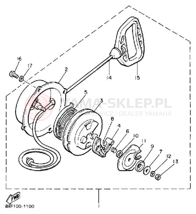 Schemat "rozrusznik" do Yamaha PHAZER II ST PZ480STT