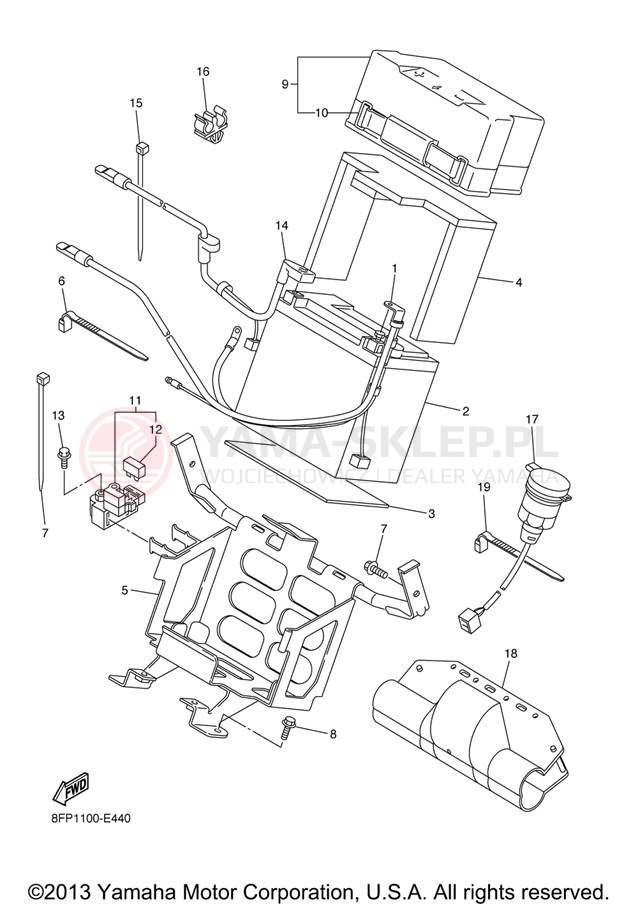 Schemat "układ elektryczny" do Yamaha APEX MTX RX10MTXL