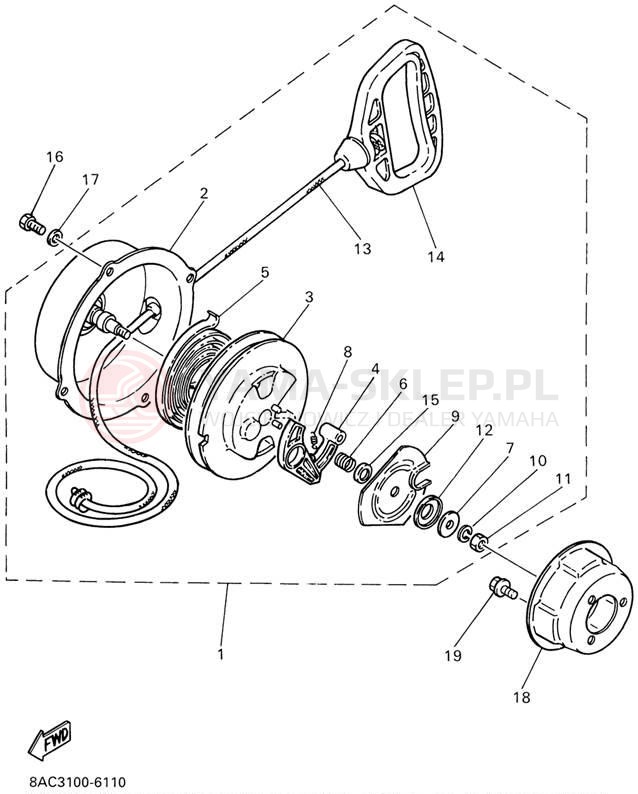 Schemat "rozrusznik" do Yamaha VK540 III VK540ED