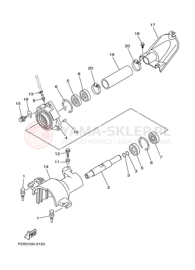 Schemat "JET UNIT" do Yamaha GP1200 GP1200AA/GP1200ACA