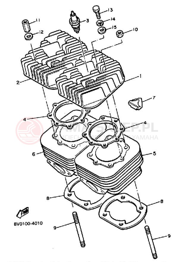 Schemat "cylinder" do Yamaha PHAZER PZ480K