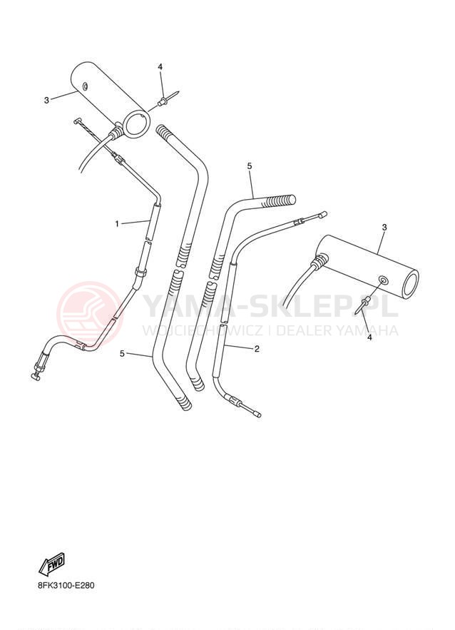 Schemat "Układ chlodzenia" do Yamaha VECTOR MOUNTAIN RS90ML/RS90MSL