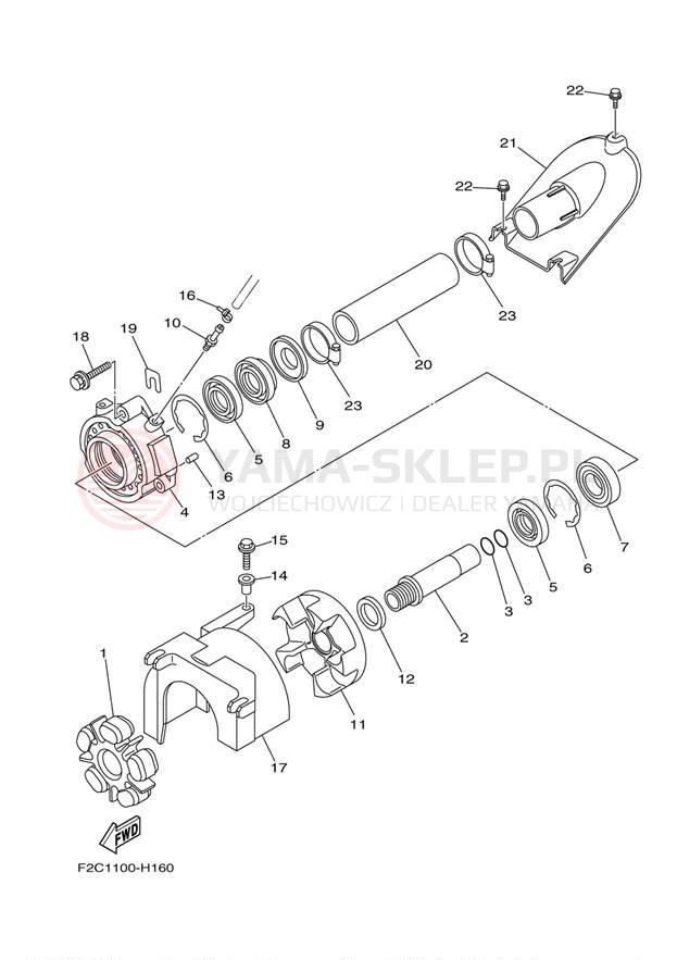 Schemat "JET UNIT" do Yamaha WAVERUNNER FZR GX1800K
