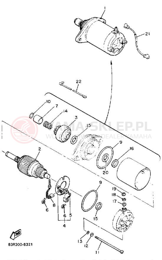Schemat "rozrusznik" do Yamaha VK540 VK540EN