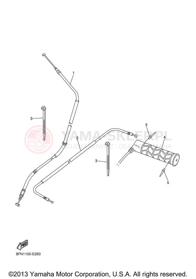 Schemat "Układ chlodzenia" do Yamaha RS VIKING PROFESSIONAL VK10XR