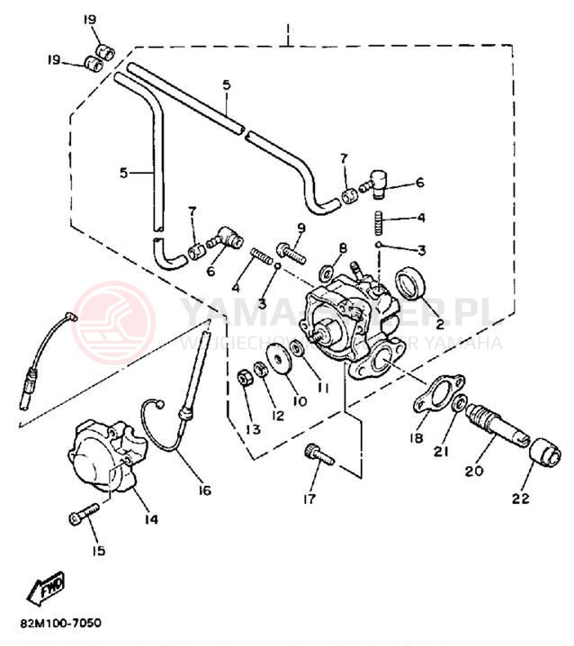 Schemat "Pompa olejowa" do Yamaha EXCITER EX570N