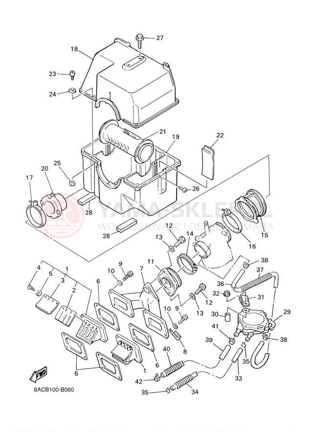 Schemat "Wtrysk paliwa" do Yamaha VK540 III VK540EJ
