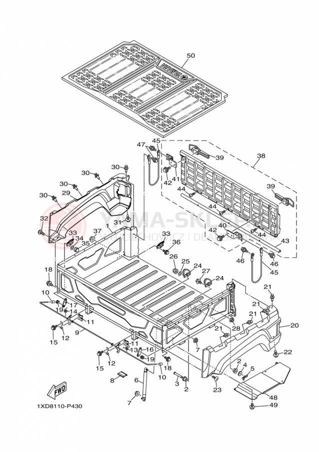 Schemat "Stelaż " do Yamaha VIKING YXM700DFL
