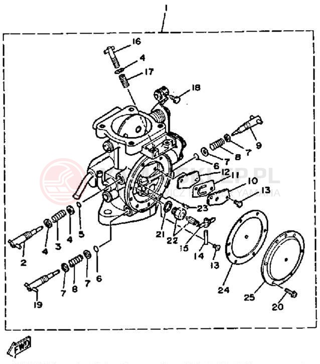 Schemat "Gaźnik" do Yamaha WAVE RUNNER LX WR650D