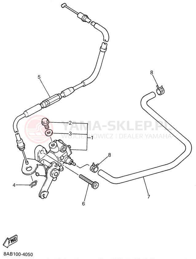 Schemat "Pompa olejowa" do Yamaha VMAX 600 MOUNTAIN MAX VX600STW