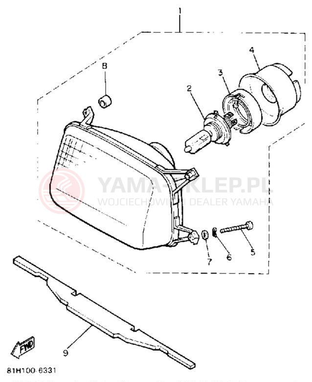 Schemat "Lampa przód" do Yamaha PHAZER II ST PZ480STT