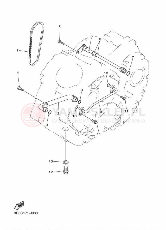 Schemat "Pompa olejowa" do Yamaha V STAR 1300 XVS13AFCS/XVS13AFS