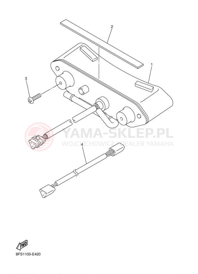 Schemat "lampa tył" do Yamaha APEX MOUNTAIN RX10MW/RX10MSW