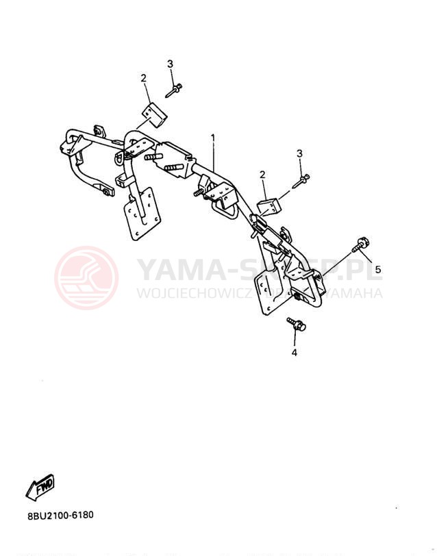 Schemat "STEERING GATE" do Yamaha MOUNTAIN MAX 800 MM800A