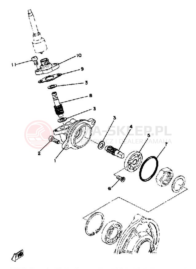 Schemat "licznik" do Yamaha SRX440B