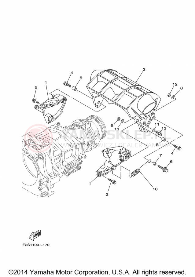 Schemat "JET UNIT" do Yamaha WAVERUNNER FZS GX1800AP