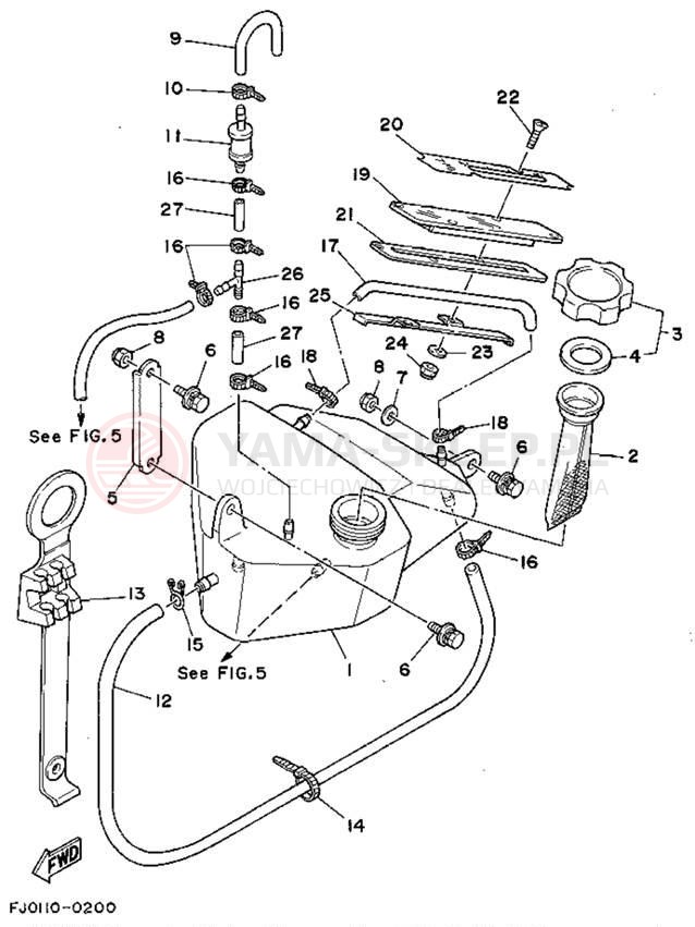 Schemat "Miska olejowa" do Yamaha WAVE RUNNER III WRA650Q