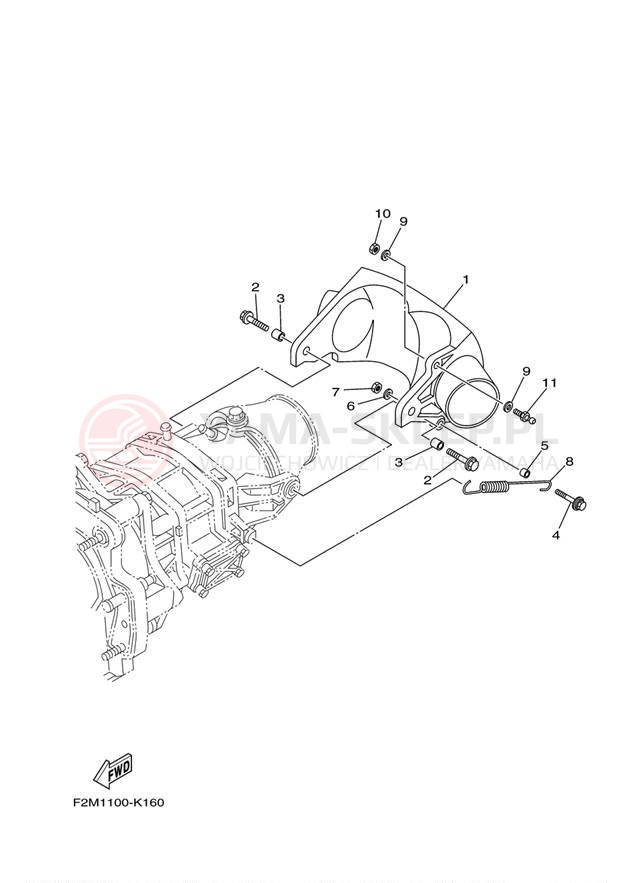 Schemat "JET UNIT" do Yamaha VXR VX1800AM