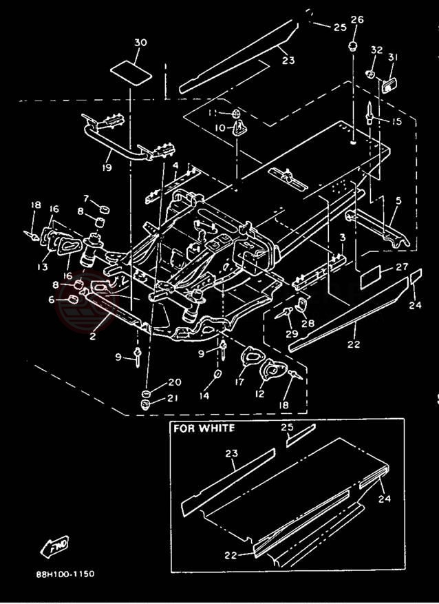 Schemat "rama" do Yamaha PHAZER II PZ480R