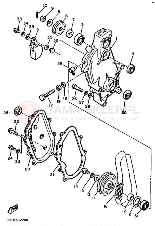 Schemat "Układ napędowy" do Yamaha OVATION LE CS340EV