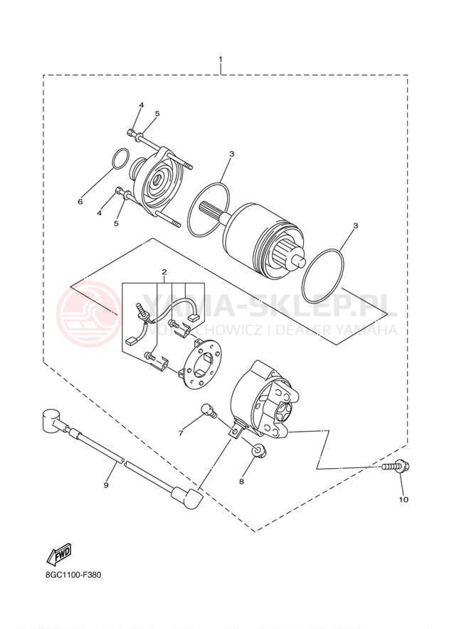 Schemat "rozrusznik" do Yamaha PHAZER FX PZ50FXW