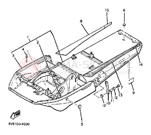 Schemat "rama" do Yamaha SS440 SS440H
