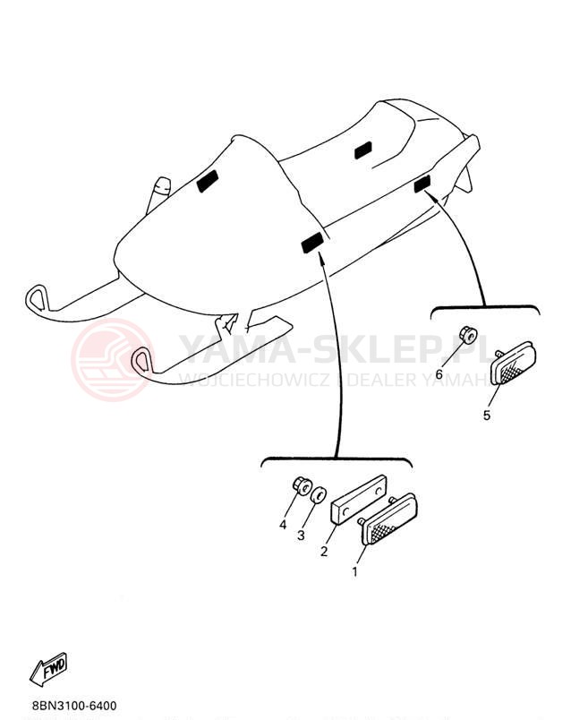 Schemat "układ elektryczny" do Yamaha VMAX 600 MOUNTAIN MAX VX600STW