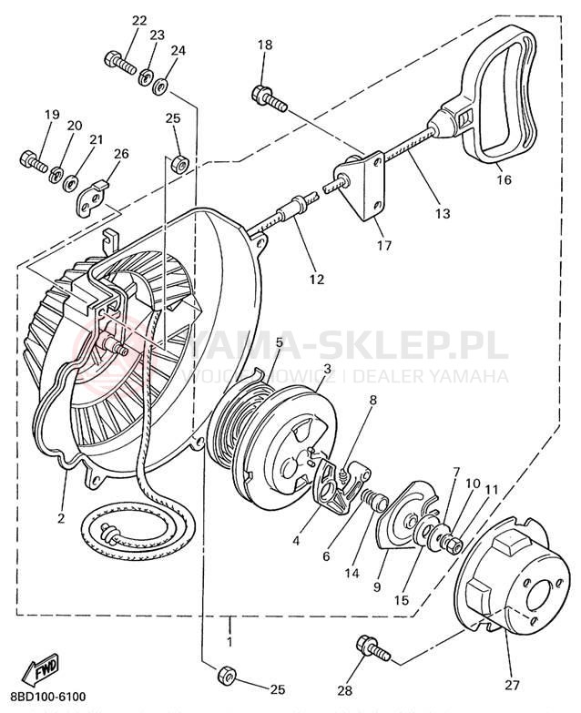 Schemat "rozrusznik" do Yamaha BRAVO LT BR250TC