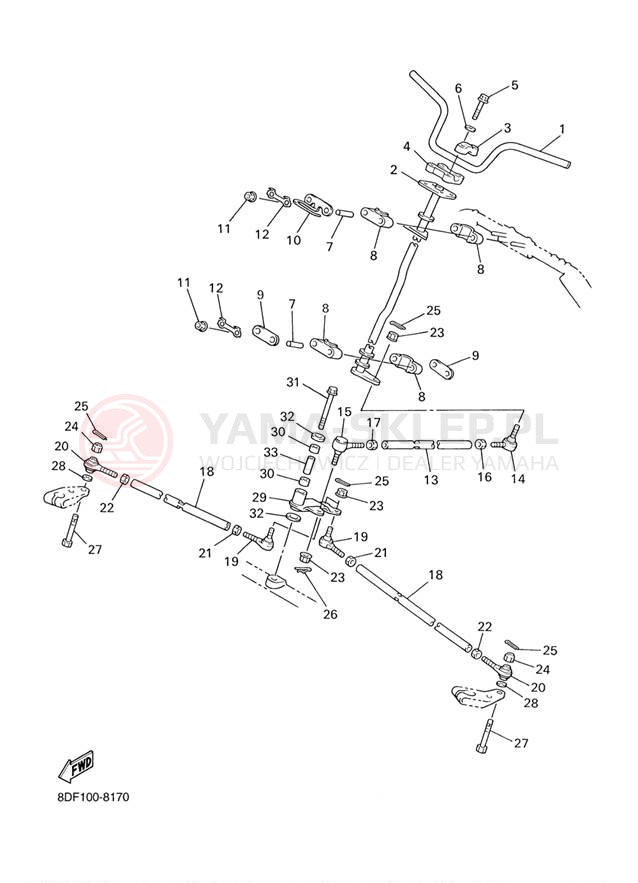 Schemat "Półki zawieszenia" do Yamaha PHAZER 500 PZ500D