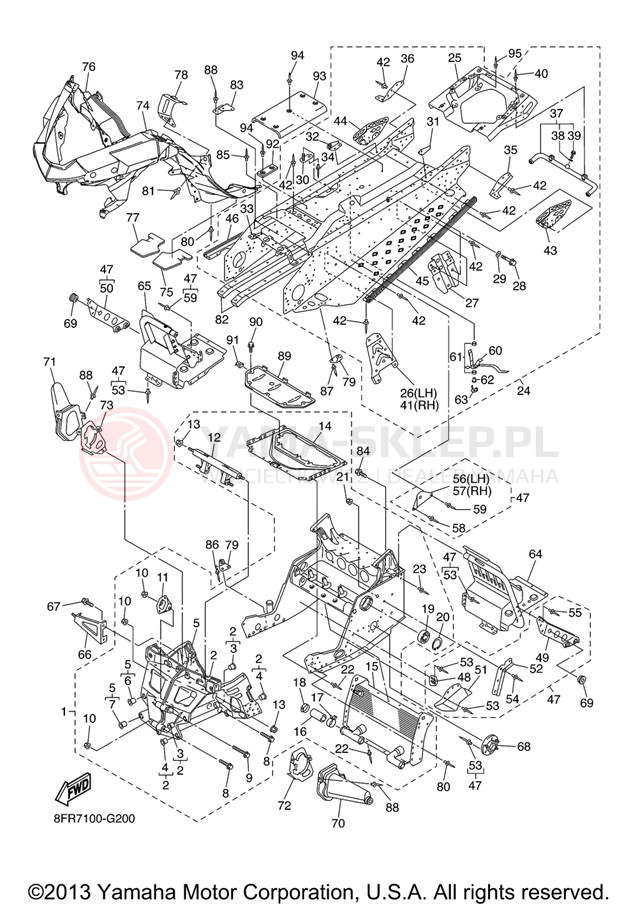 Schemat "rama" do Yamaha APEX RTX RX10RTRXB