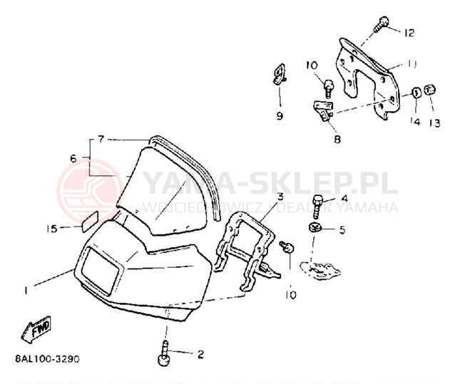 Schemat "Szyba" do Yamaha PHAZER II ST PZ480STT