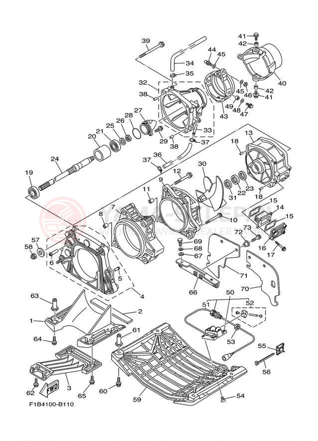 Schemat "JET UNIT" do Yamaha FX140 FX1000B/FX1000CB