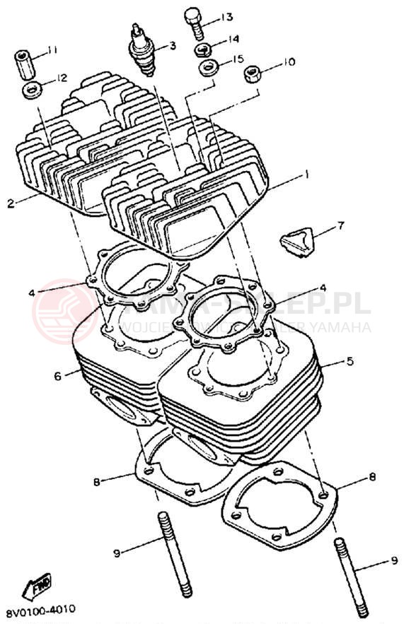 Schemat "cylinder" do Yamaha PHAZER PZ480N
