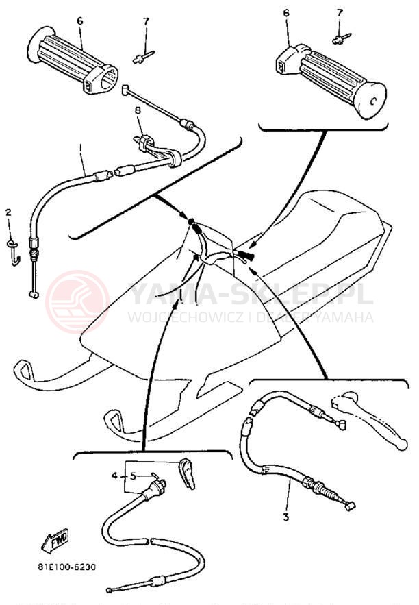 Schemat "Układ chlodzenia" do Yamaha INVITER CF300L